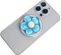 FDEETY Soporte para Movil Magnético Flor Bonita Multifunción Suporte Telemóvel Retráctil Asa de Seguridad Resistente y Duradero para Soporte de Sobremesa