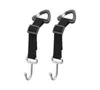 FDEETY Soporte para reposacabezas, gancho para coche, 2 unidades, longitud ajustable para colgar bolsos, monederos, bolsas de la compra, ganchos multifuncionales para reposacabezas de coche