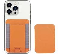 FDEETY Tarjetero Adhesivo Magnético Teléfono Ultrafino Cartera Extraíble Soporte Tarjetas Elástico Cuero Compatible iPhone