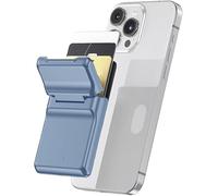 FDEETY Tarjetero Magnético Plegable Soporte Móvil Adhesivo Cartera Posterior Almacenamiento Tarjetas Crédito Documentos
