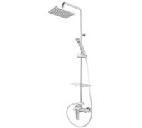 FDesign Pinea conjunto de ducha a pared con rociador con efecto lluvia cromo FD1-PNA-7USET-11