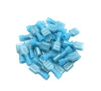 FDFN2-250 FDFN2.5-250 brass Female Insulated Spade joint Cable Wire Connector 100PCS suit 1.5-2.5mm2 16-14AWG FDFN