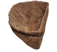 FDGARDEN 2 PCS Liner de coco de reemplazo medio redondo para canasta colgante Baneta de flores de la pared Media crculo Fibra de coco Fibra de canas