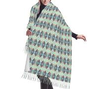 fdgbnm Bufanda de cachemira con flecos de Fairytale Castle. Envoltura de felpa de gran tamaño, esencial para otoño e invierno.