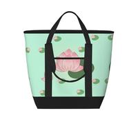 fdgbnm Lotus Flowers Waiting to Bloom - Bolsa térmica de gran capacidad para el almuerzo, para mujer