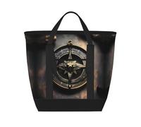 fdgbnm Magical Design Norse Runes Brújula Bolsa de mano aislada de gran capacidad, para mujer. Bolsa térmica para el almuerzo