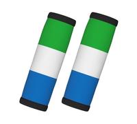 fdgbnm Manijas de equipaje con bandera de Sierra Leona, paquete de 2 unidades, funda de neopreno para maleta de viaje para una fácil identificación