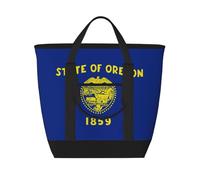 fdgbnm Oregon State Flag - Bolsa térmica de gran capacidad para el almuerzo, para mujer