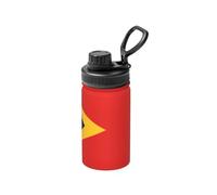 FDGBNM República Democrática de Timor-Leste Botella aislada de 12 onzas. Doble pared, a prueba de fugas, sin sudor, para exteriores y viajes.
