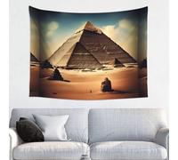fdgbnm Tapiz Dreaming of the Pyramids of Khufu. Tapiz de pared de 29 x 37 pulgadas, impresión de poliéster suave de piel de melocotón, incluye kit fácil de colgar.