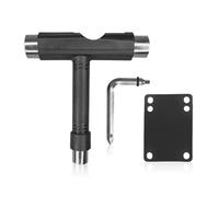 FDGGT 1 Juego De Llave para Herramientas para Monopatín Y 1 Espaciador para Monopatín, Llave para Herramientas En Forma De T, Herramientas De Reparación De Monopatín