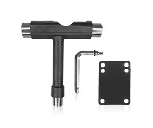 FDGGT 1 Juego De Llave para Herramientas para Monopatín Y 1 Espaciador para Monopatín, Llave para Herramientas En Forma De T, Herramientas De Reparación De Monopatín