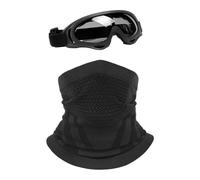 FDGGT 1 Máscara De Frío, 1 Gafas Protectoras, Máscara Térmica Para Bicicleta, Máscara De Esquí, Juego De Deportes Al Aire Libre A Prueba De Viento