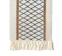 FDGGT 1 Pieza Mantel con Borlas Decoración De Mesa Mantel Tejido Vintage Decoración del Hogar Mantel Bohemio