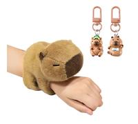 FDGGT 1 Pulsera Carpincho Y 2 Llaveros Carpincho, Pulseras Lindas De Dibujos Animados, Pulseras De Peluche, Pulseras Infantiles