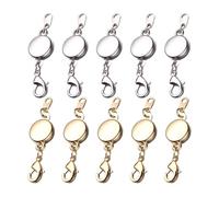 FDGGT 10 Uds Hebillas Magnéticas De Joyería, Accesorios De Joyería, Accesorios De Joyería DIY, Hebillas De Conexión De Joyería, Hebillas De Extensión De Joyería