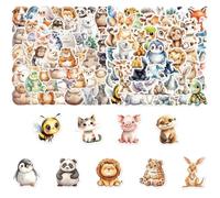 FDGGT 100 Piezas De Pegatinas De Animales De Graffiti, Lindas Pegatinas De Dibujos Animados, Pegatinas Decorativas Creativas, Se Pueden Usar para Decorar Botellas De Agua, Equipaje Y Cuadernos