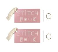 FDGGT 2 Juegos De Mini Kits De Costura, Juego De Libros De Bordado Creativo, Mini Accesorios para Libros De Costura, Kit De Costura para Libros De Costura, Tarjetas De Costura