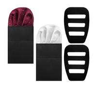 FDGGT 2 Pañuelos De Bolsillo, 2 Soportes Para Pañuelos De Bolsillo, Pañuelos De Traje Para Hombre, Pañuelos De Bolsillo Lisos, Accesorios Para Trajes