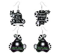 FDGGT 2 Pares De Pendientes En Forma De Serpiente, Pendientes Acrílicos, Pendientes De Personalidad Creativa, Pendientes Estilo Punk, Accesorios De Ropa De Fiesta