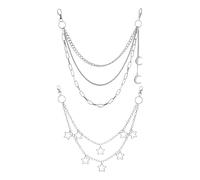 FDGGT 2 Piezas De Cadenas De Pantalones De Metal, Accesorios De Ropa, Cadenas De Pantalones Retro, Cadenas De Pantalones Estilo Punk, Cadenas De Decoración De Bolsos