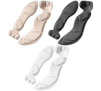 FDGGT 3 Pares De Plantillas De Esponja, Plantillas Antideslizantes Para Mujer, Almohadillas Suaves Para El Talón Que Absorben Los Golpes, Tiritas Para Pies Cortadas A Corte, Plantillas Antidesgaste