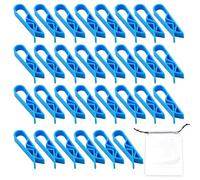 FDGGT 30 Clips para Botes De Basura Y 1 Bolsa De Almacenamiento, Soporte para Bolsa De Basura, Clip De Plástico Antideslizante, Accesorios para Botes De Basura