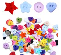 FDGGT 400 Uds Botones Coloridos para Niños, Botones De Plástico, Accesorios De Costura De Ropa DIY, Reemplazo De Botones De Ropa, Botones Decorativos