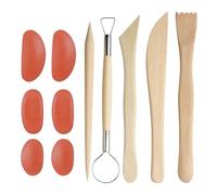 FDGGT 6 Uds Raspadores De Escultura De Arcilla, 5 Uds Herramientas para Tallar Arcilla, Juego De Herramientas De Cerámica, Manualidades DIY De Arcilla Suave, Herramientas De Arcilla