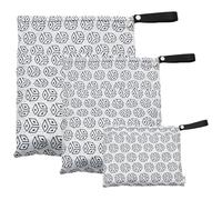 FDGGT Bolsa de almacenamiento de pañales de 3 piezas, impermeable, gran capacidad, con cremallera y manija superior, estilo estuche de equipaje