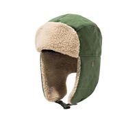 FDGGT Gorro De Algodón Térmico Verde Militar Unisex Adulto Trapper Hat, Sólido, S-M, Calentador De Oreja, Lavable, Transpirable
