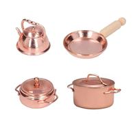 FDGGT Juego De Mini Modelo De Cocina De 4 Uds., Mini Modelo De Juguete, Accesorios para Casa De Muñecas, Herramientas De Cocina En Miniatura