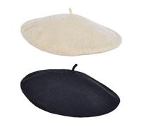 FDGGT Pack De 2 Boinas, Sombreros De Mujer, Boinas Clásicas De Moda, Sombreros De Artista, Accesorios De Vestir