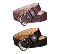 FDGGT Pack De 2 Cinturones Con Patrón Hueco, Cinturones Modernos Y Versátiles, Cinturones Decorativos, Cinturones De Mujer, Accesorios De Vestir
