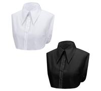 FDGGT Pack De 2 Collares Falsos Para Mujer, Cuello Camisero, Cuello Decorativo, Collares Desmontables, Accesorios De Vestir