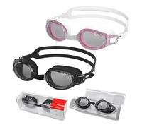 FDGGT Pack De 2 Gafas De Natación, Gafas De Natación Impermeables, Gafas De Natación Antivaho, Equipo De Natación, Gafas De Natación Elásticas Ajustables