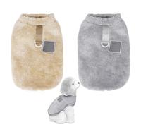 FDGGT Pack De 2 Ropa De Peluche para Mascotas, Ropa De Abrigo para Mascotas, Ropa De Otoño E Invierno para Mascotas, Accesorios De Vestir para Mascotas