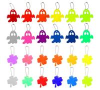 FDGGT Paquete De 24 Etiquetas Reflectantes, Etiquetas De Advertencia Reflectantes, Etiquetas De Dibujos Animados Lindos, Etiquetas De Mochila, Etiquetas De Conducción Nocturna