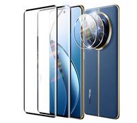 FDHYFGDY 2+2 Piezas para Realme 12 Pro/Pro Plus Cristal Templado, Protector de Cámara y Película Protectora de Vidrio Dureza 9H Anti-Burbujas Protector de Pantalla