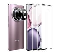 FDHYFGDY 2+2 Piezas Protector de Pantalla para Honor Magic 7 Lite Cristal Templado, Protector de cámara y película Protectora de Vidrio, Dureza 9H, Pantalla HD antiburbujas