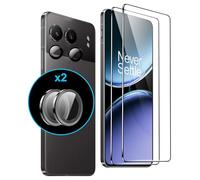 FDHYFGDY 2 Piezas para Oneplus Nord 4 5G Cristal Templado, 2 Piezas Película de Vidrio para Cámara, Dureza 9H, Protector de Pantalla Secundario Antiarañazos y Antiburbujas