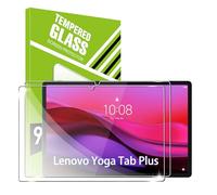 FDHYFGDY 2 Piezas Protector de Pantalla para Lenovo Yoga Tab Plus/Lenovo Idea Tab Pro 2025/ Lenovo ab P12 2023 Cristal Templado, Resistente a Rayones, Sin Burbujas, Dureza 9H, Protector Pantalla HD