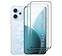 FDHYFGDY 2 Piezas Protector de Pantalla para Oppo Reno 14F/Reno 14 FS (5G/4G) Cristal Templado, Película Protectora de Vidrio, Dureza 9H, Pantalla HD Antiburbujas