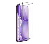 FDHYFGDY 2 Piezas Protector de Pantalla para Oppo Reno 16 5G/Reno 16 Pro 5G Protector Pantalla, Ultra HD Vidrio Templado, Dureza 9H, Anti Arañazos, Sin Burbujas Cristal Templado