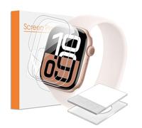 FDHYFGDY 3 Piezas Película Protectora para Apple Watch Series 10 46mm TPU Flexible para Protector de Pantalla Iwatch de 46mm Película de Pantalla Transparente HD Suave sin Burbujas Cobertura Completa