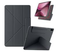 FDHYFGDY Carcasa magnética para OnePlus Pad 3 13.2" Funda protectora, nueva funda de piel sintética triple plisada con función de espera/despertador automático - Negro