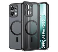 FDHYFGDY Funda Magnética para OPPO A6 Pro 5G/4G, Carcasa Rígida de PC Ultrafina y Resistente a Arañazos+Silicona Suave Antideslizante en el Lateral, Carcasa Esmerilada Translúcida.