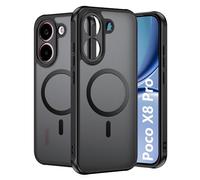 FDHYFGDY Funda Magnética para Xiaomi Poco X8 Pro, Carcasa Rígida de PC Ultrafina y Resistente a Arañazos + Silicona Suave Antideslizante, Compatible Avec Poco X8 Pro Translúcido Esmerilado