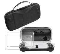 FDHYFGDY Funda para Nintendo Switch 2 + 2X Protector de Pantalla, [A Prueba de choques] Caja de Bolso de Mano Protectora Dura, Carrera la Bolsa para Switch 2 Funda, Viajes - Friendly - Negro