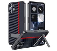 FDHYFGDY Funda para Nothing CMF Phone 2 Pro Carcasa,Resistente a Golpes y Arañazos,Fundas Ultrafina para teléfono de Fibra de Carbono,Soporte para teléfono móvil con ángulo Ajustable